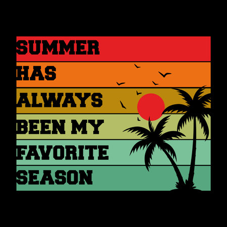 summer beach T-shirt typography design, vector illustration eps10 graphicの写真素材