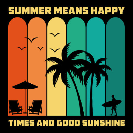 summer and beach design, vector illustration eps10 graphic.の写真素材