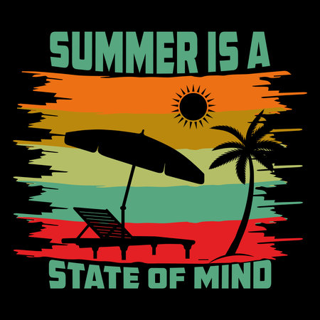 Summer time typography poster. T-shirt graphics print design.の写真素材