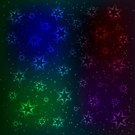 The magic pattern glowing stars and sparkling particles.のイラスト素材