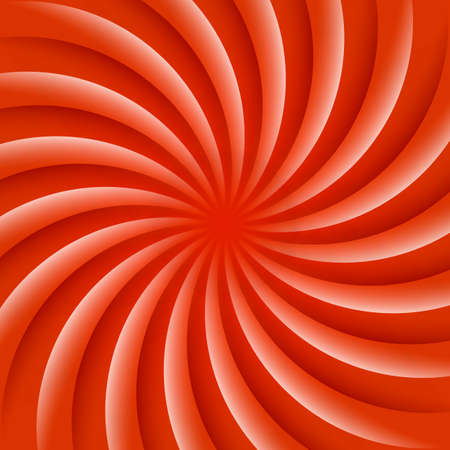 White and red rotating hypnosis spiral optical illusion.のイラスト素材