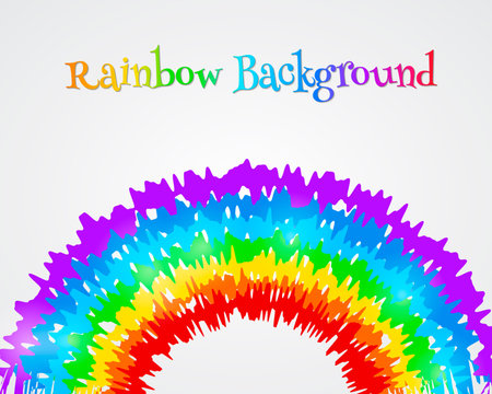 Rainbow abstract color image illustrationのイラスト素材