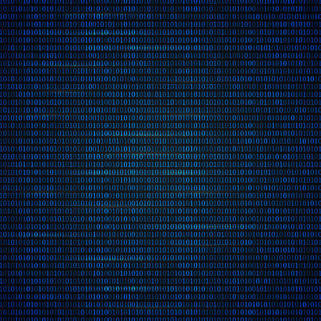 Binary code bright blue background. Programming code. Dark net concept. Digital web technology. DarkNet vector illustration. Easy to edit vector template for your design projects.のイラスト素材