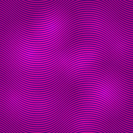 Abstract neon background. Retro 1980 style bright wavy background. Synthwave sci-fi backdrop. Easy to edit template for your design. Vector illustration.のイラスト素材