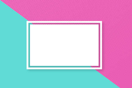 Vector web banner layout. Horizontal abstract banner with frame and copy space.  Easy to edit template for your design projects. Modern color palette header.のイラスト素材