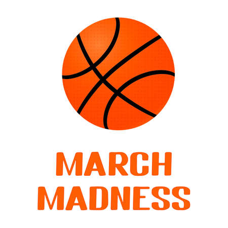 March Madness. Annual Basketball Tournament. Sport ball.のイラスト素材