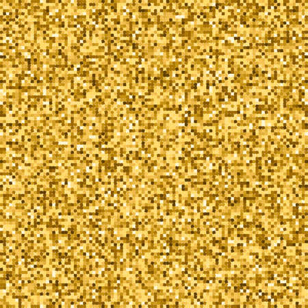 Gold glitter vector background. Golden shiny texture. Luxury shimmer overlay. Abstract design for party decorations, wrapping paper, textile, etc.のイラスト素材