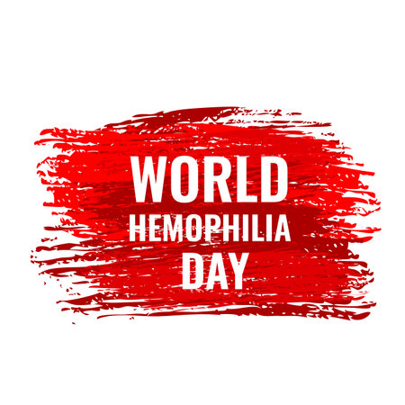 World Hemophilia Day. Medical banner. Easy to edit vector template for typography poster flyer, shirt, etcのイラスト素材