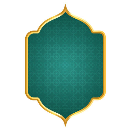 Set of decorative luxury golden arabic islamic banner title frame transparent background gold text box clipartのイラスト素材