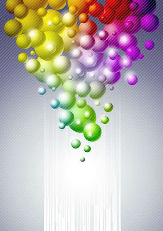 background with the balls and place for textのイラスト素材