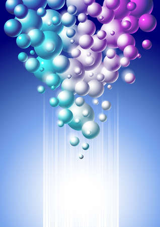background with the balls and place for textのイラスト素材