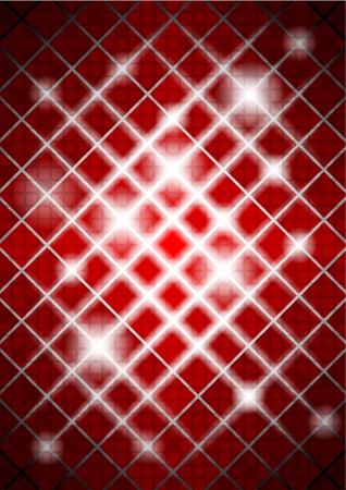 red background with squaresのイラスト素材