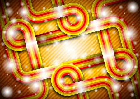 Background with colorful stripes and a place for textのイラスト素材