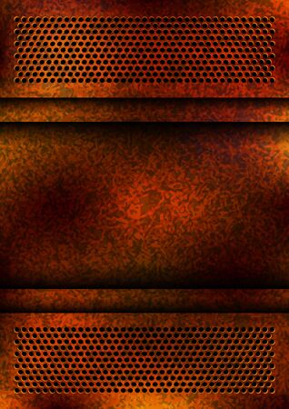 rusty metal background のイラスト素材