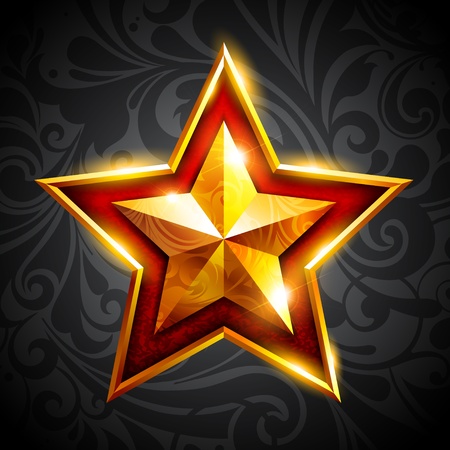 gold starのイラスト素材