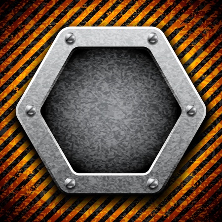 Industrial background with warning stripesのイラスト素材