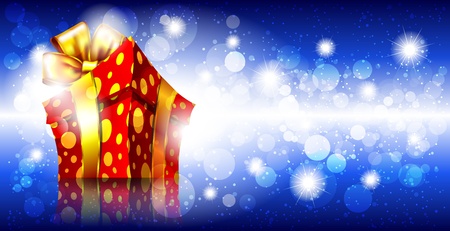 Bright background with gift boxのイラスト素材