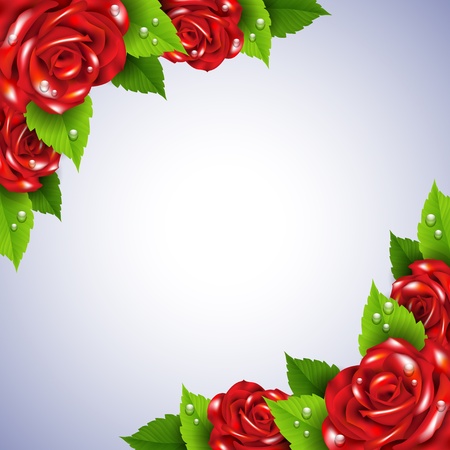 Background with rosesのイラスト素材