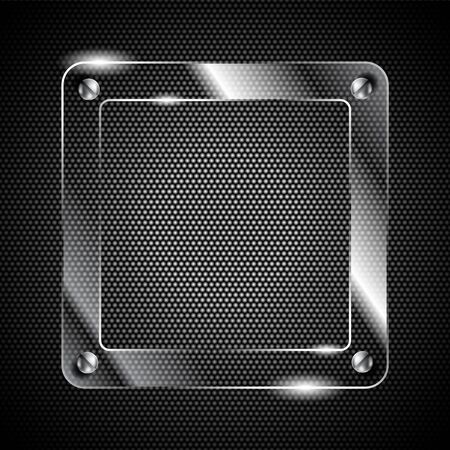 Metal background with glassのイラスト素材