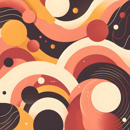 Abstract background with circles and lines. Vector illustration. Eps 10.の素材