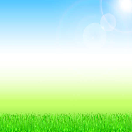 Spring and summer background with sunshine. Vector eps 10.のイラスト素材