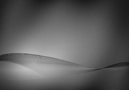 Dark abstract wave background.のイラスト素材