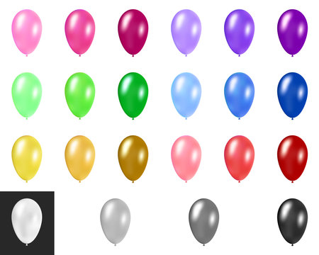 22 piece balloon set.のイラスト素材