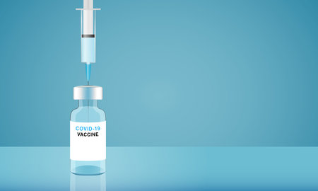 Covid-19 vaccine concept.のイラスト素材