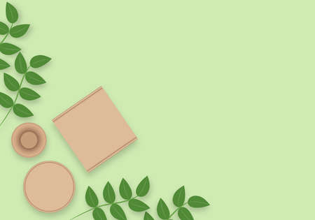Eco packaging concept.のイラスト素材