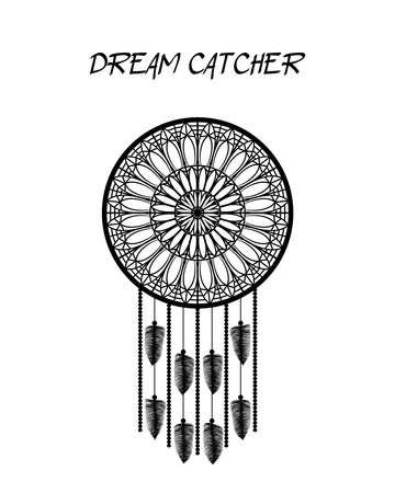 Dream catcher decorative design element.のイラスト素材