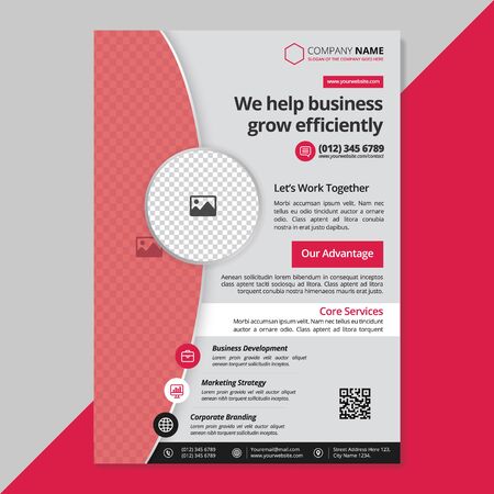 Corporate Business Flyer Template Designのイラスト素材