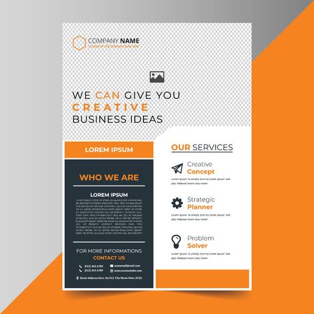 Creative Business Flyer Template Designのイラスト素材