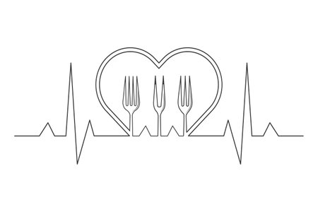 Cutlery Outline, Cutlery Silhouette, Fork Vector, Restaurant Equipment, Clip Art, Fork Spoon and Knife Outlineのイラスト素材