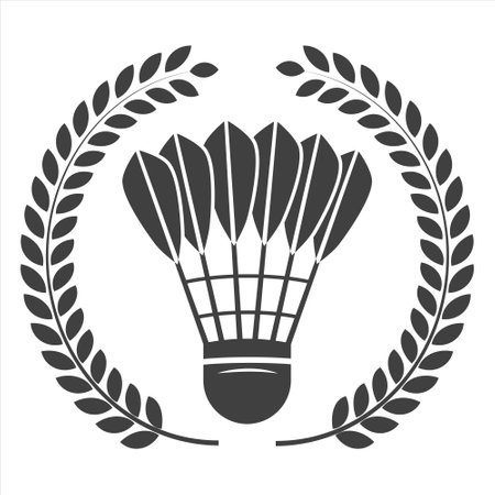 Vector Badminton, Badminton Vector Cork, Badminton illustration, Racket Vector, Racket Line Art, Outline, Sports illustration, Badminton  Ball, vector, Badminton silhouetteのイラスト素材