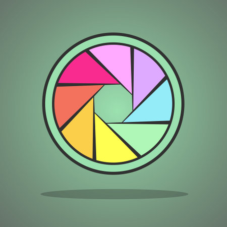 Camera shutter Clipart Vector, Photographer Clipart, Camera shutter Icon, Camera shutter Vector, Photographer Icon, World Photography, World Photography Day, Photographer Logoのイラスト素材