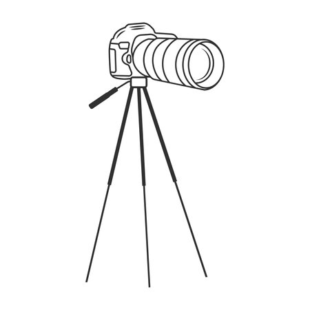 Camera Outline Vector, Photography outline, Camera Icon, Camera Vector, Photography Icon, World Photography, World Photography Day, Photography Logo, Photography vectorのイラスト素材