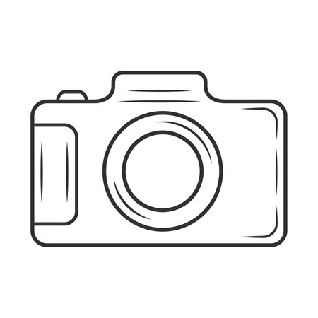 Camera Outline Vector, Photography outline, Camera Icon, Camera Vector, Photography Icon, World Photography, World Photography Day, Photography Logo, Photography vectorのイラスト素材