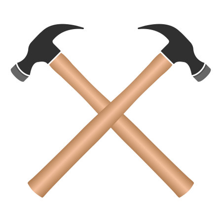 Hammer Clipart Vector, Hammer Vector, Hammer illustration, Carpenter Vector, Mechanic tools Clipart, Mechanic Tools, Carpenter tools, Worker elements, Labor equipmentのイラスト素材