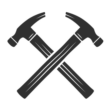 Hammer Silhouette, Hammer Vector, Hammer illustration, Carpenter Vector, Mechanic silhouette, Mechanic Tools, Carpenter tools, Worker elements, Labor equipment, Worker dayのイラスト素材