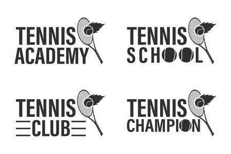 Tennis Vector, Tennis Love Vector, vector, Tennis ball, Racket, silhouette, Sports silhouette, Tennis logo, Game vector, Game tournament, Tennis Tournamentのイラスト素材