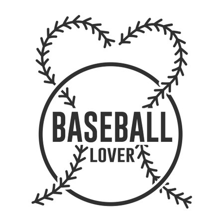 Baseball Love Vector, Sports, Baseball Lover, vector, silhouette, Sports silhouette, Baseball logo, Game vector, Game tournament, Baseball Tournament, Baseball typography, Championのイラスト素材