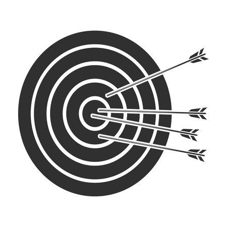 Archery Vector Illustration, Archery Target Vector Set, Arrow Vector, Bow Vector, Archery Bow and Arrow Designs, Modern Archery Equipment Vector Collection, Archery Monogramのイラスト素材