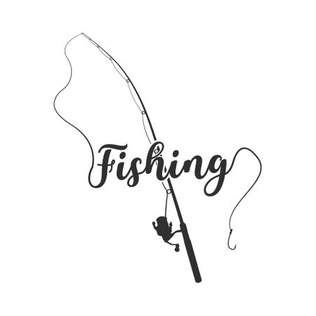 Stylish Fishing Typography, Creative Fishing Design, Fishing Enthusiast's Tee, Unique Fishing Typography Shirt, Trendy Typography for Anglers, Graphic Tee Design, Vintage-Inspiredのイラスト素材