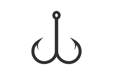 Fishing Hook Vector, Fishhook silhouette, Fishing Hook Set, Premium Quality Fishing Hook Vector, Fishing Hook Graphics, Stylish Fishing Hook, illustration, Classic Fishing Hooksのイラスト素材