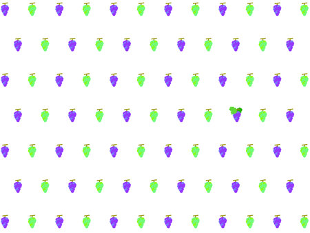 ã€Crayon Doodle Styleã€‘Grape & Muscat Dot Background