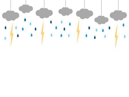 ãOrnament windãFlat background in the sky ãThunderstorm dayãの写真素材