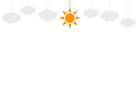 ãOrnament styleãFlat background in the sky ãSunny dayãの写真素材