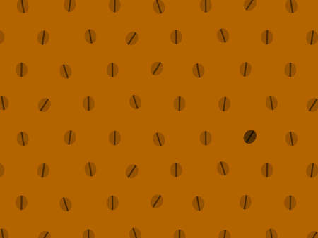 Coffee bean random dot pattern backgroundの写真素材