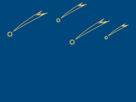 Stars in the night sky. Vector illustration on a blue background.