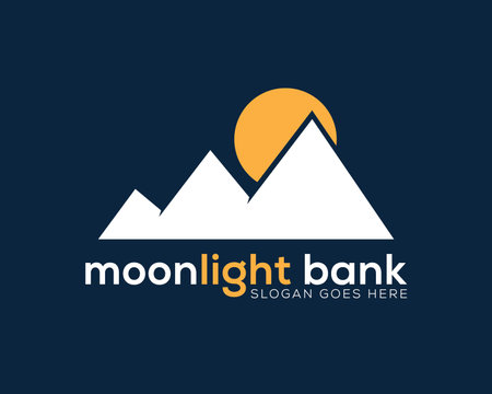 Mountain Logo Design Template, Emblem, Design Concept, Creative Symbol, Iconのイラスト素材